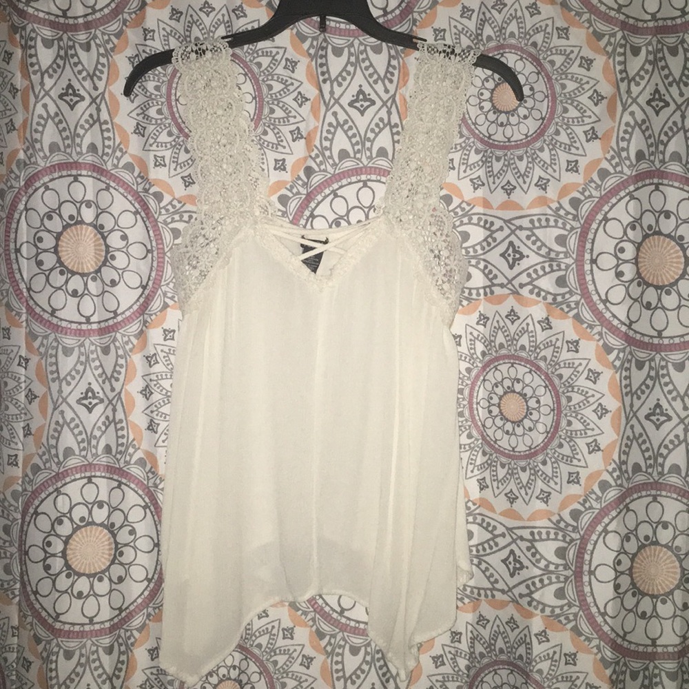 White Blouse with Lace